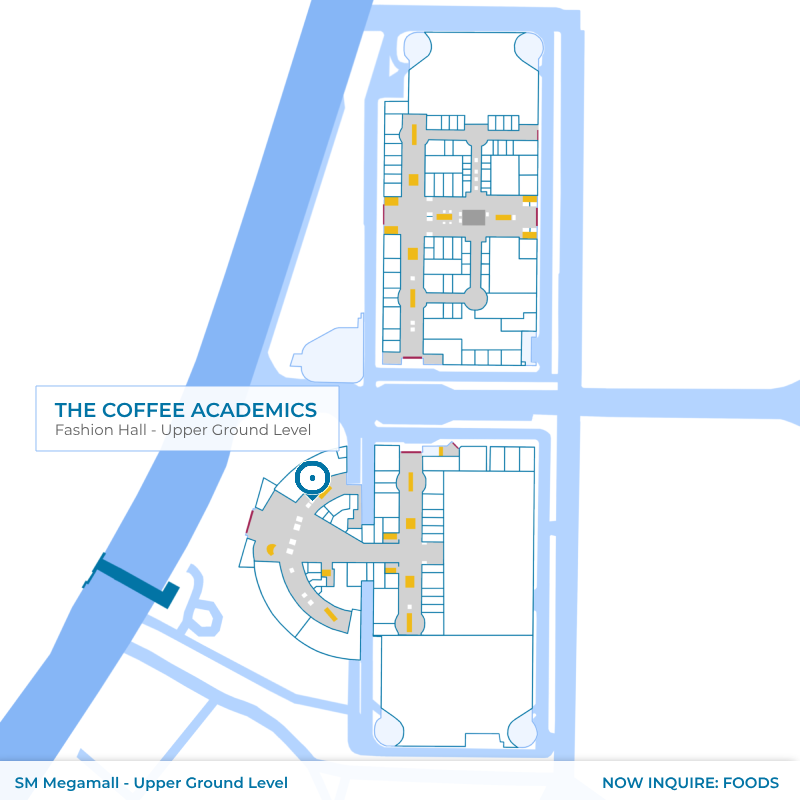 Map - The Coffee Academics - SM Megamall - Fashion Hall - Upper Ground Level